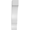 Ekena Millwork 5 1/2-in. W x 16-in. D x 28-in. H Balboa Architectural Grade PVC Knee Brace BRCP055X16X28BOA - alternate 3